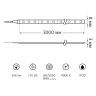 Светодиодная лента Gauss Basic 12В 8 Вт/м, 900ЛМ/м, 4000K, IP20, 3 метра