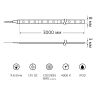 Светодиодная лента Gauss Basic 12В 9,6 Вт/м, 624ЛМ/м, 4000K, IP20, 3 метра