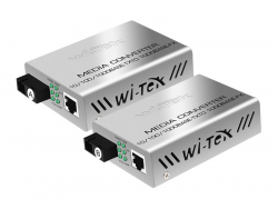 Медиаконвертеры Wi-Tek WI-MC101M, 100 Мбит/с, дальность до 25 км, комплект 2 шт.