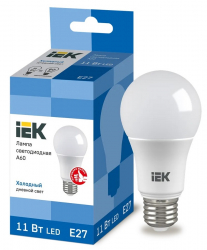 Лампа светодиодная IEK ECO A60 E27, 11 Вт, 990ЛМ, 6500К
