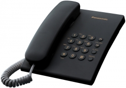 Проводной телефон PANASONIC KX-TS2350RUB, чёрный