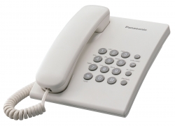 Проводной телефон PANASONIC KX-TS2350RUW, белый