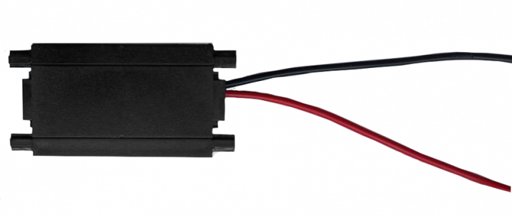 Трековый ввод питания (скрытый) EKS CLARUS 48V для магнитного ультратонкого шинопровода, черный