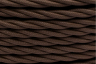 Ретро витой провод BIRONI 3х1,5, коричневый (матовый), 10 метров