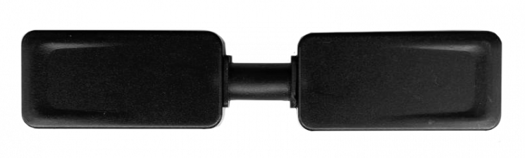 Коннектор прямой (гибкий) EKS CLARUS 48V для магнитного ультратонкого шинопровода, черный