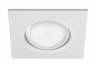 Встраиваемый светильник EKS ZOOM квадрат, белый (MR16, термостойкий пластик)