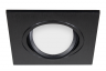 Встраиваемый светильник EKS ZOOM квадрат, чёрный (MR16, термостойкий пластик)